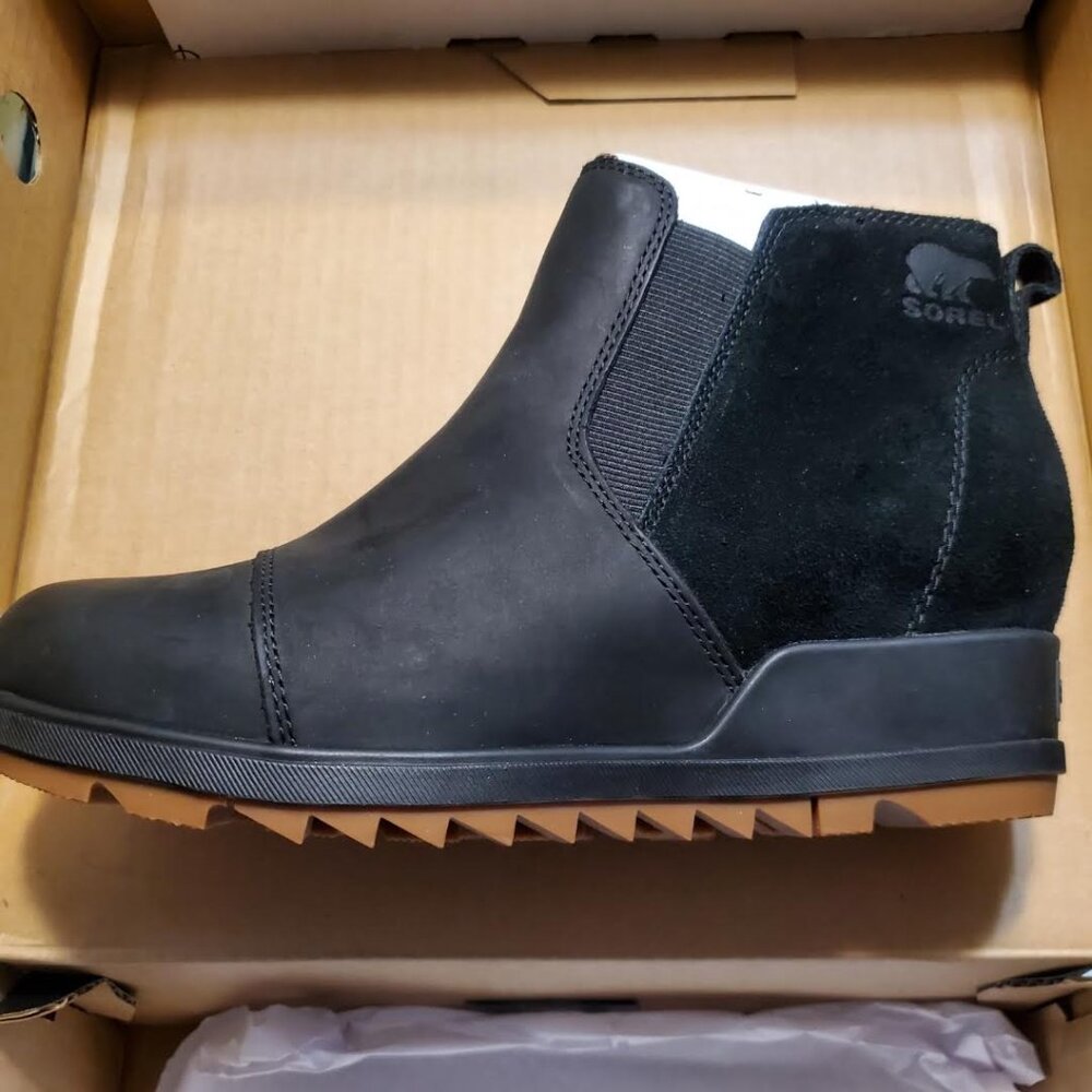 Sorel Evie Pull-On Black Boots